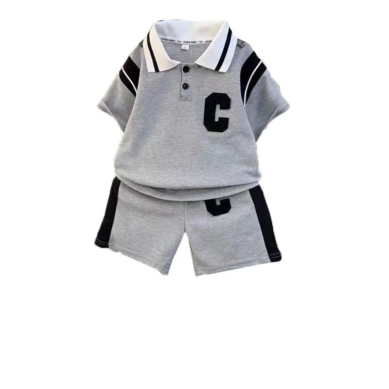 Baby Costume Boy Fashion Casual Set Summer T-shirt Shorts 2Pcs - BabyHaven