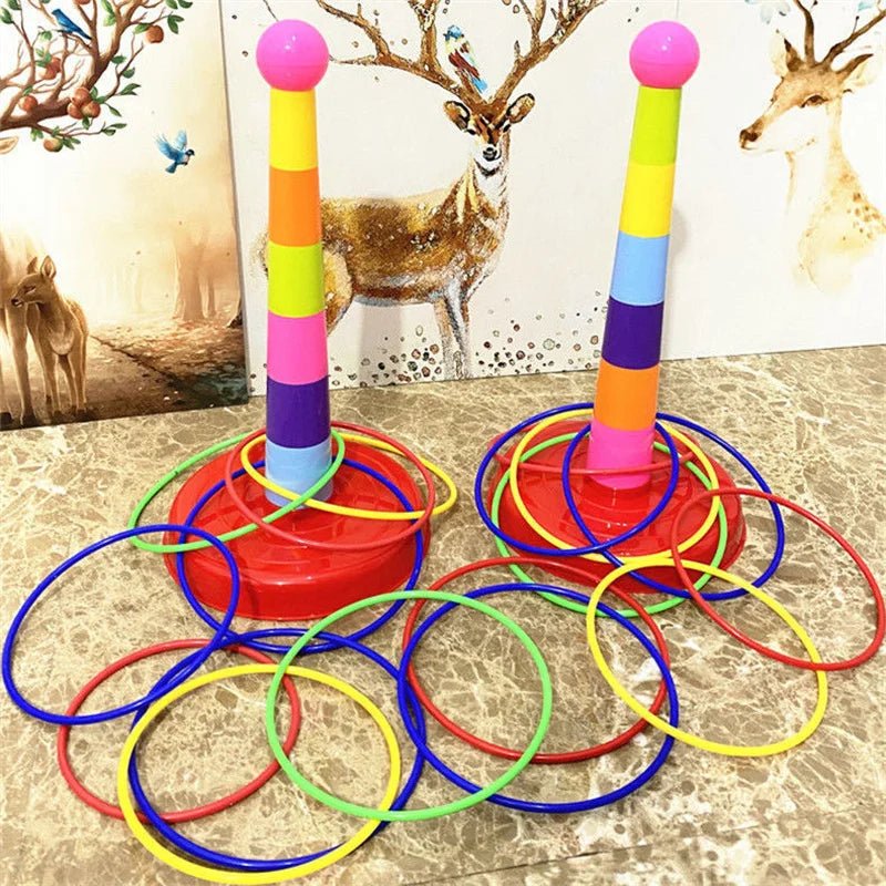 Children Throw Circle Game Ferrule Stacked Toys Fun Indoor Outdoor Parent - Child Interactive - BabyHaven