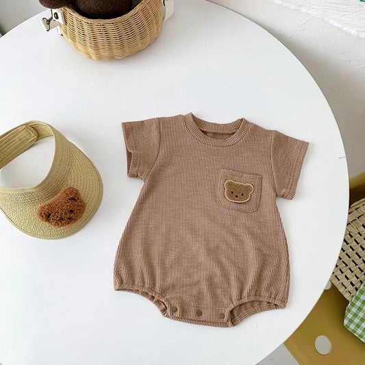 Summer Baby Clothing Set Solid Tee And Shorts 2 Pcs Boys Outfit - BabyHaven