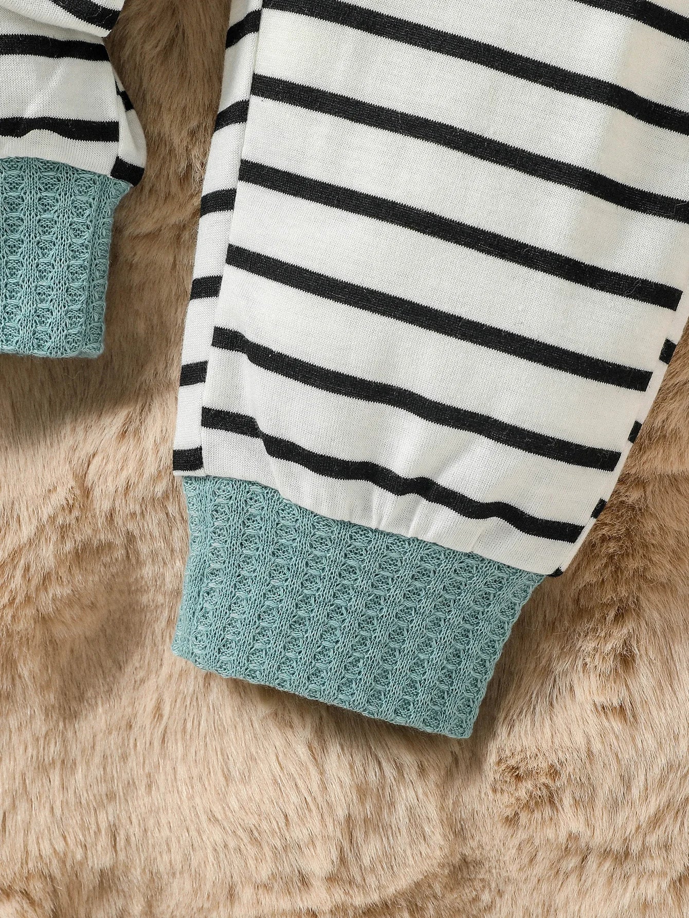 Baby Long Sleeve Waffle Cute All Seasons Plaid Pantsuits - BabyHaven