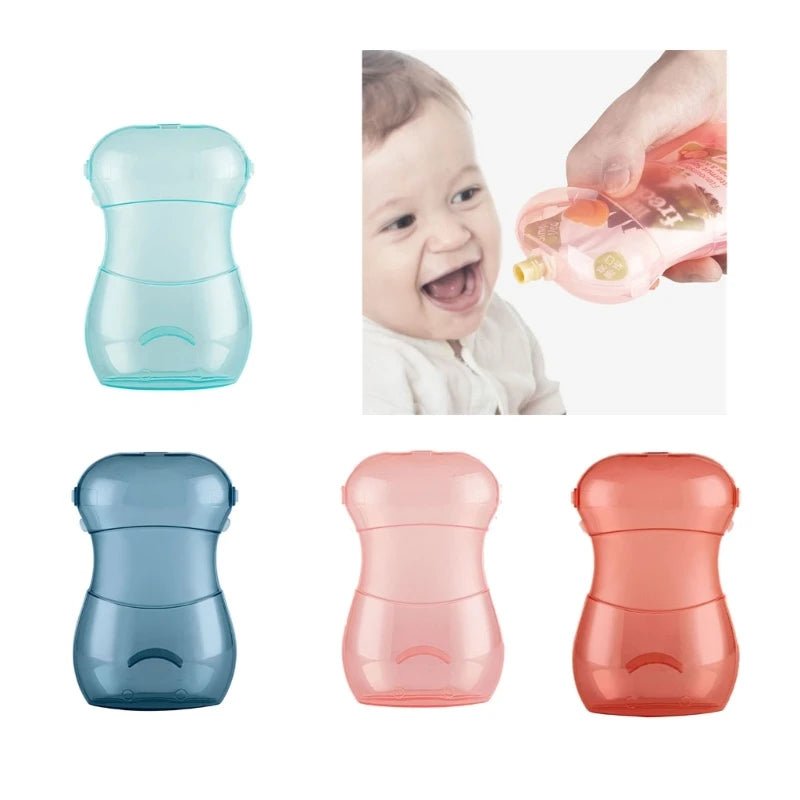 Baby Squeeze Proof Food Pouch Baby Food Bag Children Fruit Puree Pouch Self Feeding Multipurpose Food Pouch Holder - BabyHaven