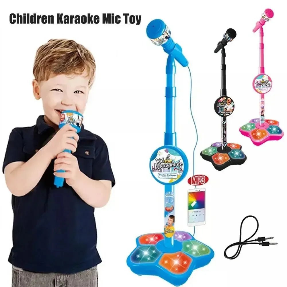 Kids Microphone with Stand Karaoke Educational Music Toy - BabyHaven