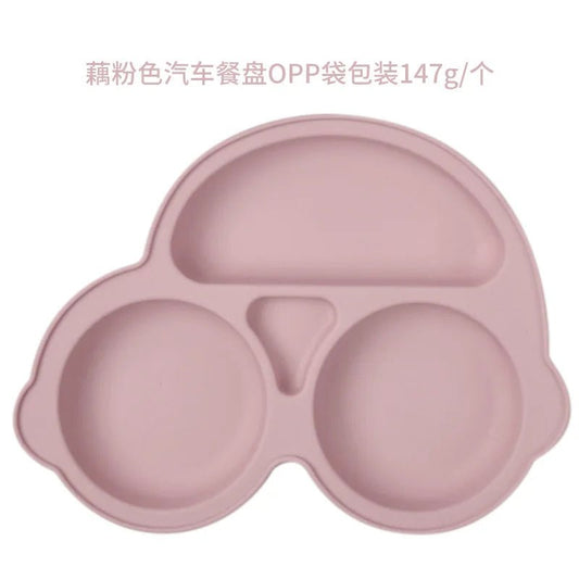 Baby Safe Silicone Dining Plate Suction Cartoon Bowl - BabyHaven
