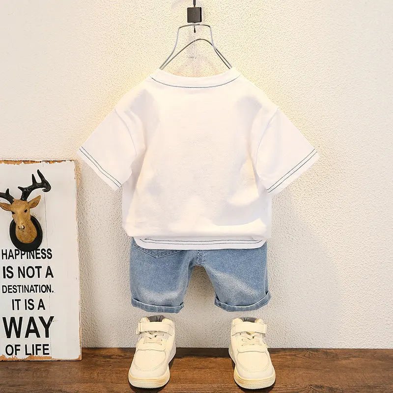 New Summer Baby Boy Clothing Set Short Sleeve T-Shirt and Pants 2 Pcs Sport Outfit for Infants - BabyHaven