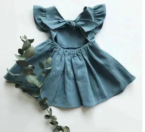 0 - 5Yrs Children Girls Ruffles Dress Casual Summer Outfit - BabyHaven