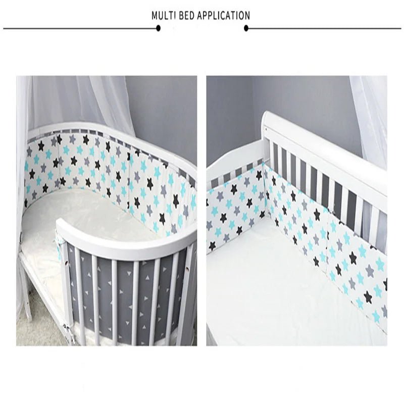 Baby Bumper Chichonera Cot Protector Infant Cotton Braid - BabyHaven