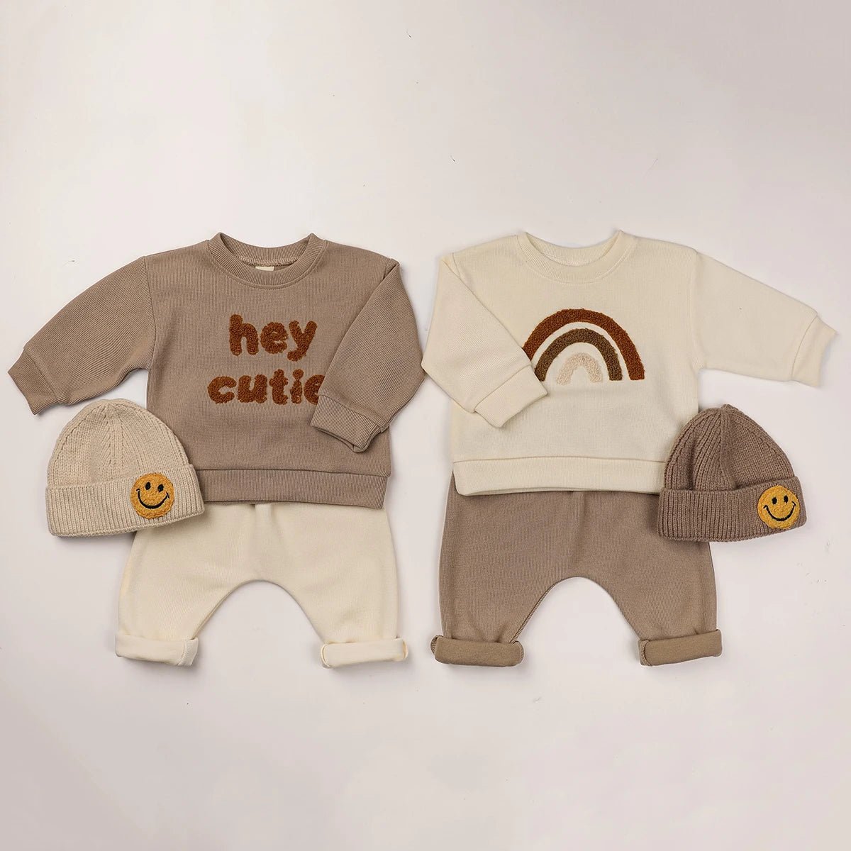 Europe Baby Cotton Knitting Clothing Sets Kids Boys Girls 2PCS Outfits - BabyHaven