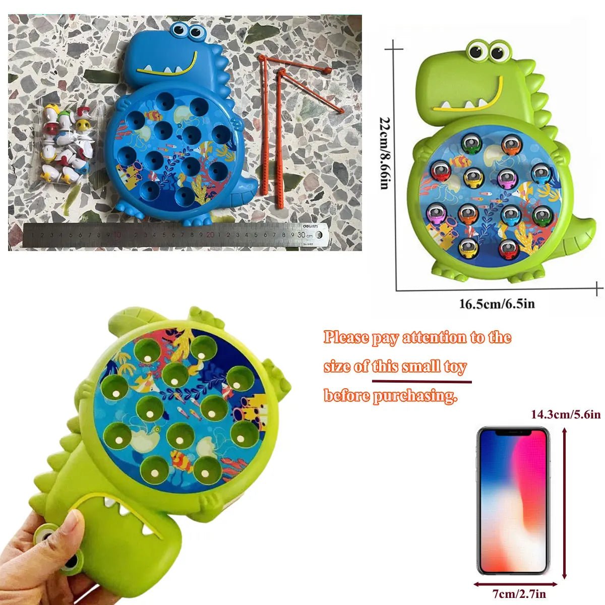 Dinosaur Magnetic Fishing Toys Play Rod Game for Kids - BabyHaven