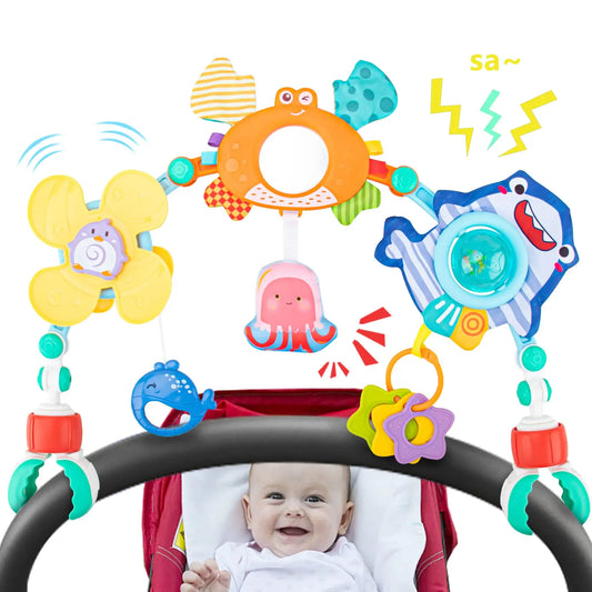 Baby Stroller Toy For Bed Mobile Infant Crib Rattles Newborn Baby Bed Hanging Rattle Baby Car Educational Baby Toys 0 12 Months - BabyHaven