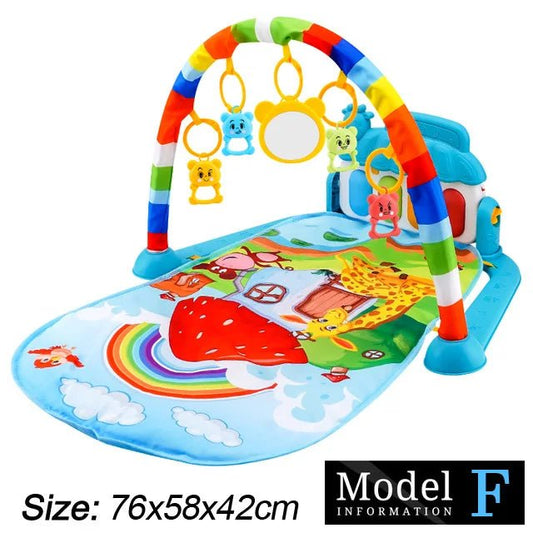 Baby Fitness Stand Music Play Gym Toys Newborn 0 - 36 Months - BabyHaven