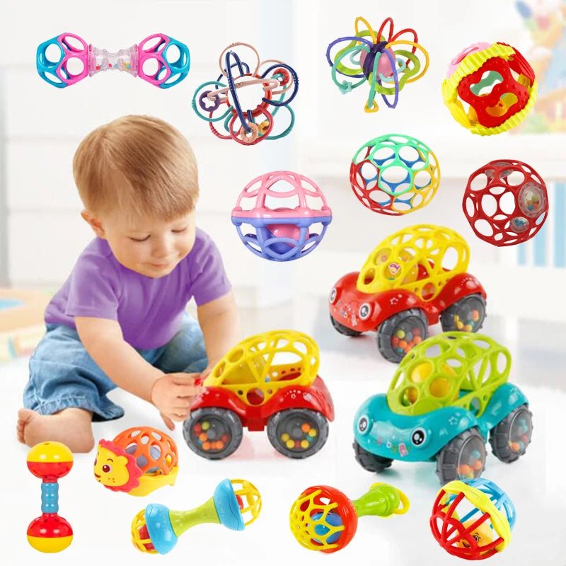 Montessori Toy Rubber Textured Multi Tactile Touch Balls - BabyHaven