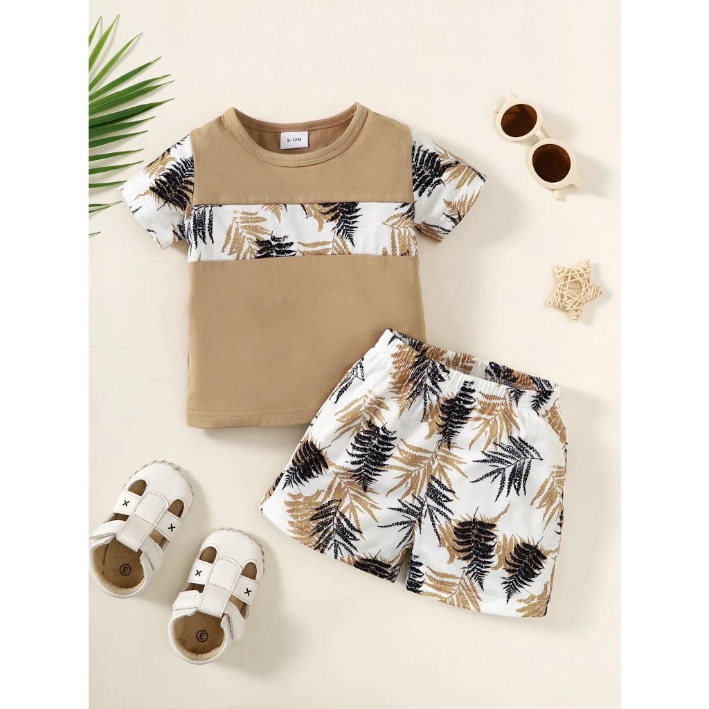 Baby Boy Clothes Set Short Sleeves Top Shorts 2PCS - BabyHaven