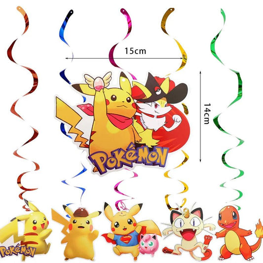 Pokemon Birthday Party Decoration Pikachu Lightning Balloon Set - BabyHaven