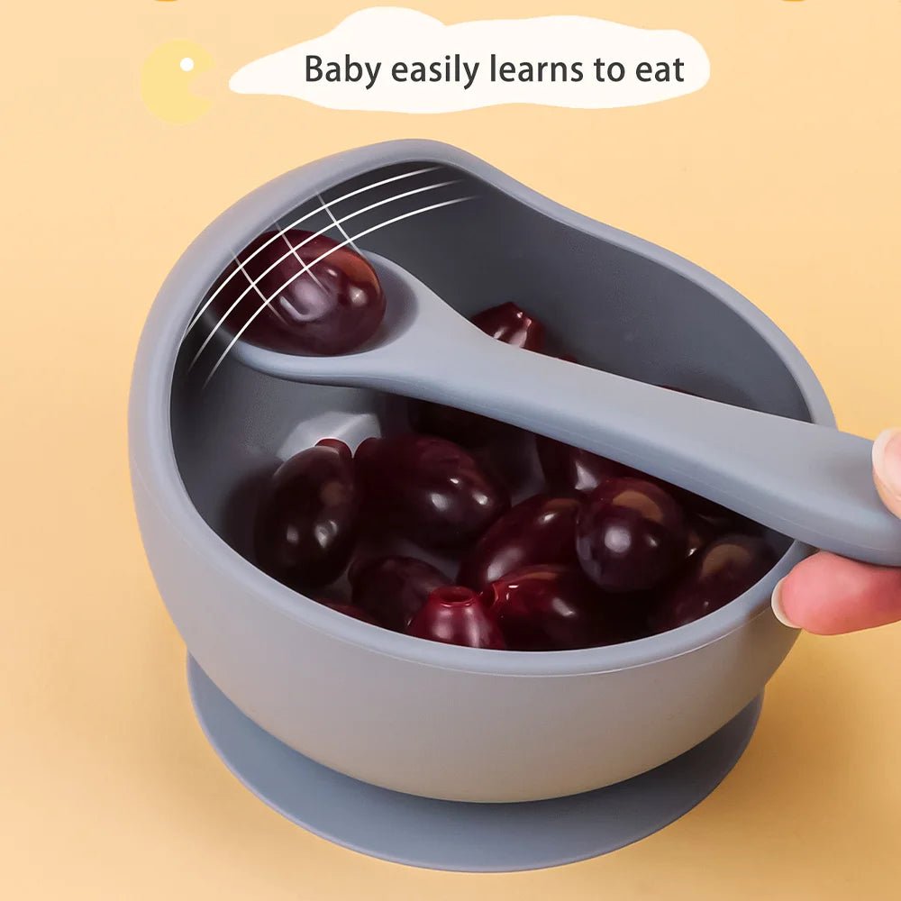 2PC Silicone Sucker Bowl Feeding Tableware for Infants - BabyHaven