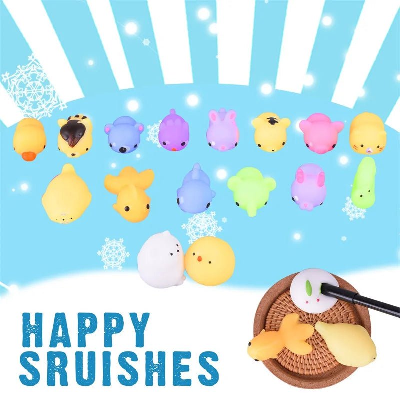 50 - 5PCS Mochi Squishies Kawaii Animal Stress Relief Toys - BabyHaven