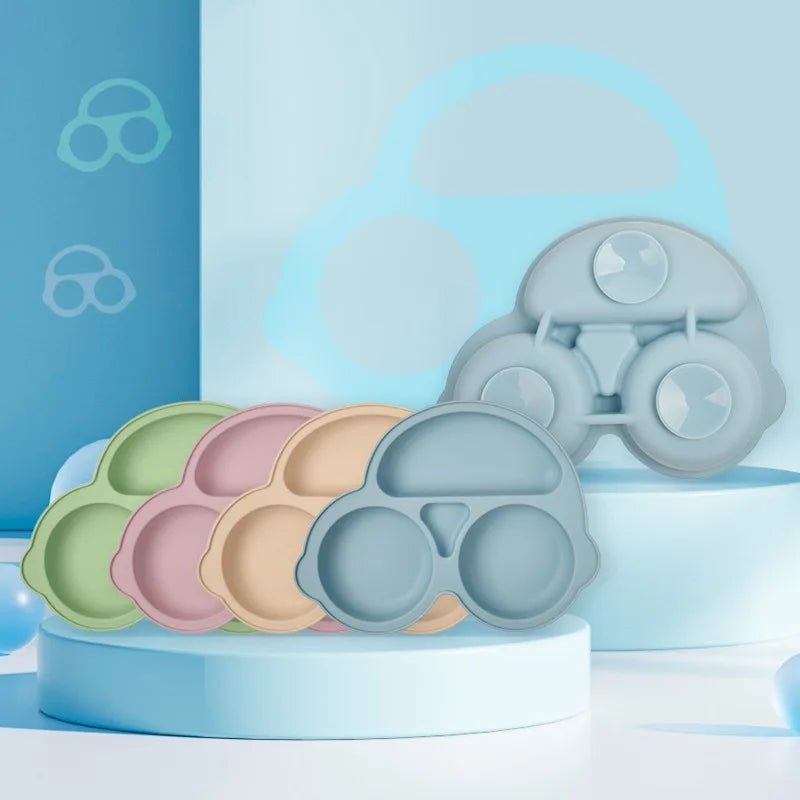 Baby Safe Silicone Dining Plate Suction Cartoon Bowl - BabyHaven