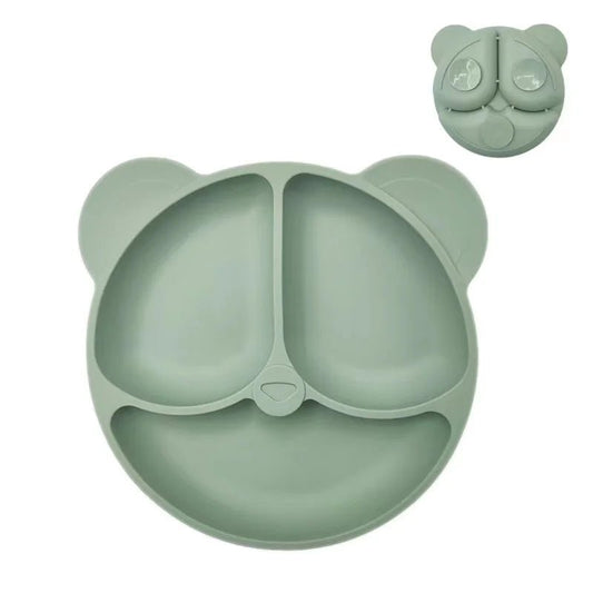 Baby Safe Silicone Dining Plate Suction Cartoon Bowl - BabyHaven