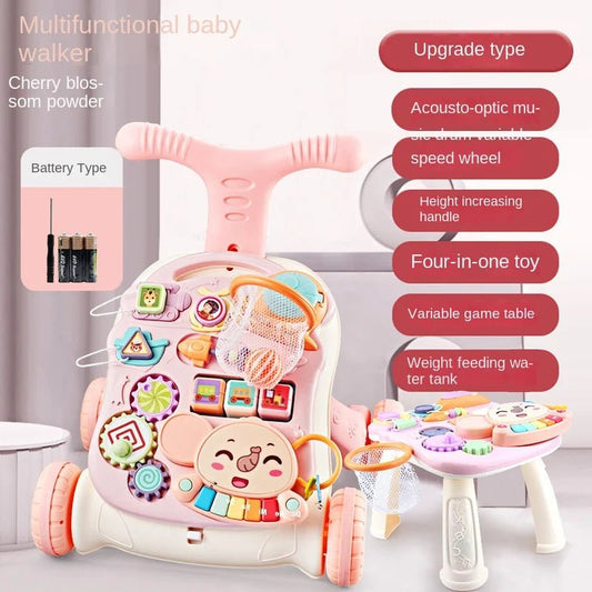 LazyChild Baby Walker Trolley Multi - Function Three - In - One - BabyHaven