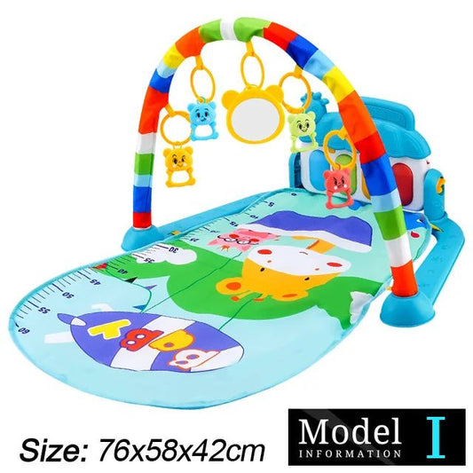 Baby Fitness Stand Music Play Gym Toys Newborn 0 - 36 Months - BabyHaven