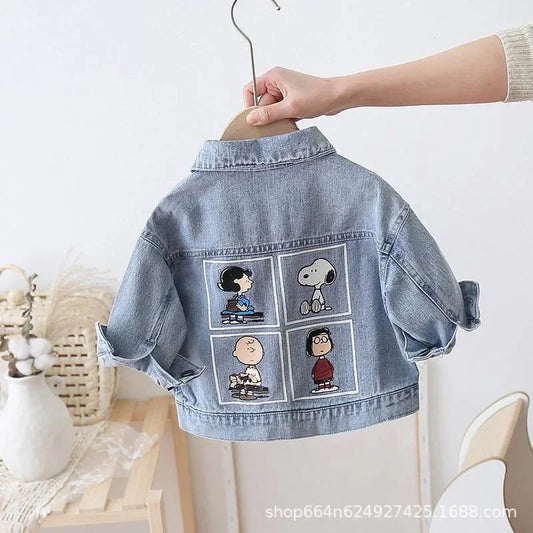 Snoopy Denim Jacket Spring New Children's Top - BabyHaven
