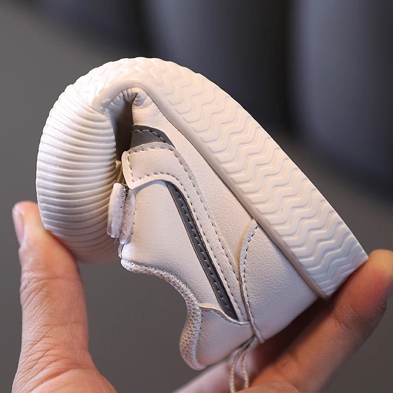 Spring And Autumn Learning Walking Casual Dad Shoes White - BabyHaven