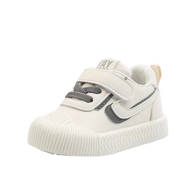 Spring And Autumn Learning Walking Casual Dad Shoes White - BabyHaven