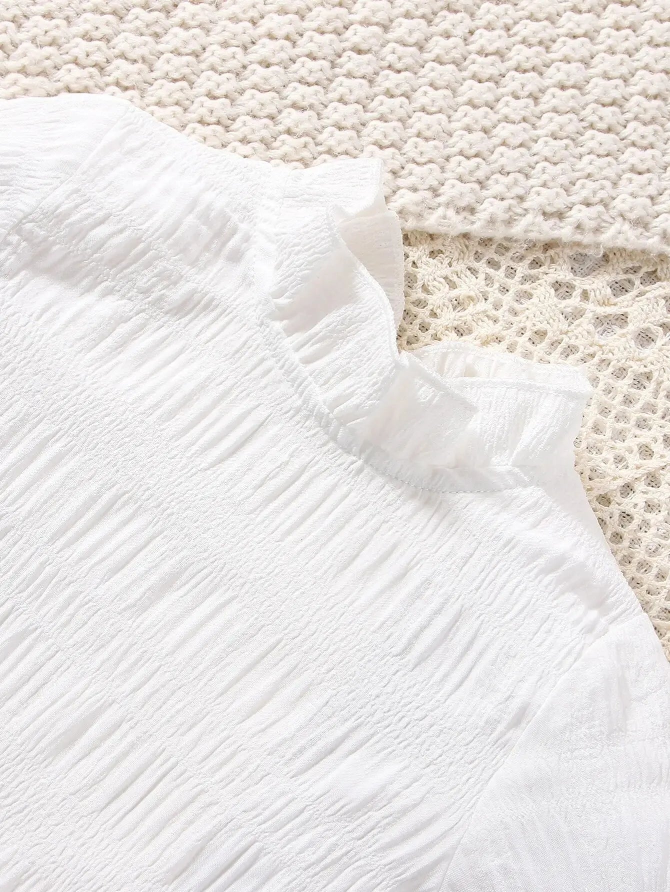 2 - Piece Baby Girl Spring and Autumn Casual White Skirt Set - BabyHaven