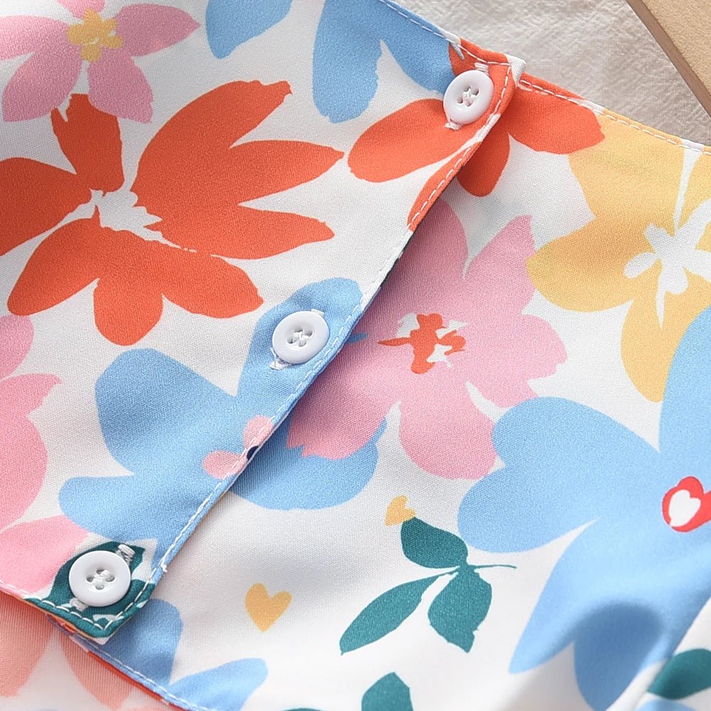 Girls Dresses Summer New Baby Girls Floral Dresses - BabyHaven
