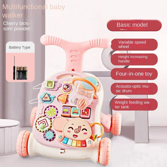 LazyChild Baby Walker Trolley Multi - Function Three - In - One - BabyHaven
