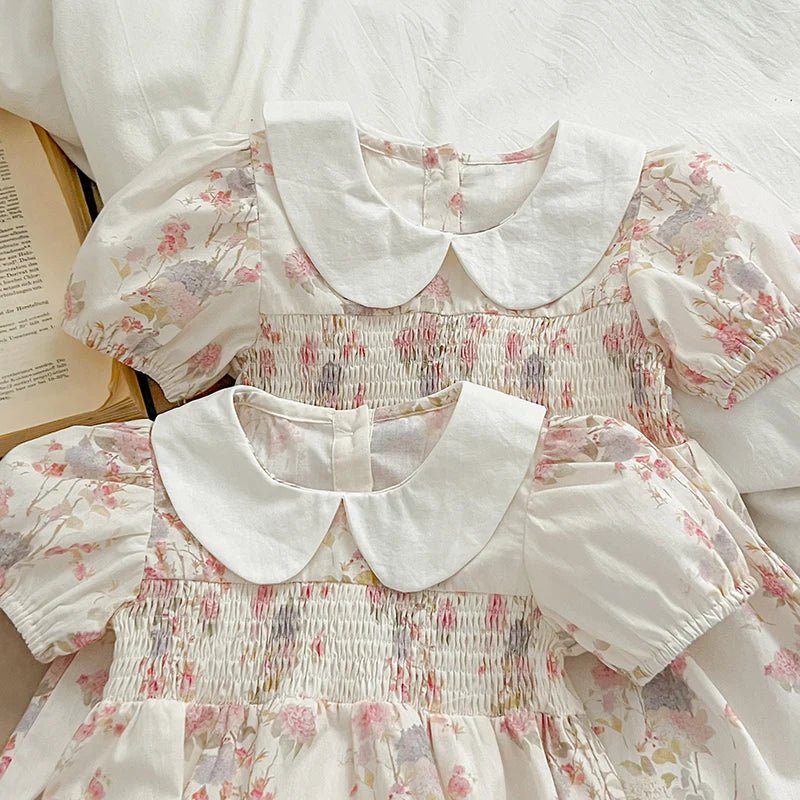 New Summer Sister Match Outfits Pink Princess Dress Set - BabyHaven