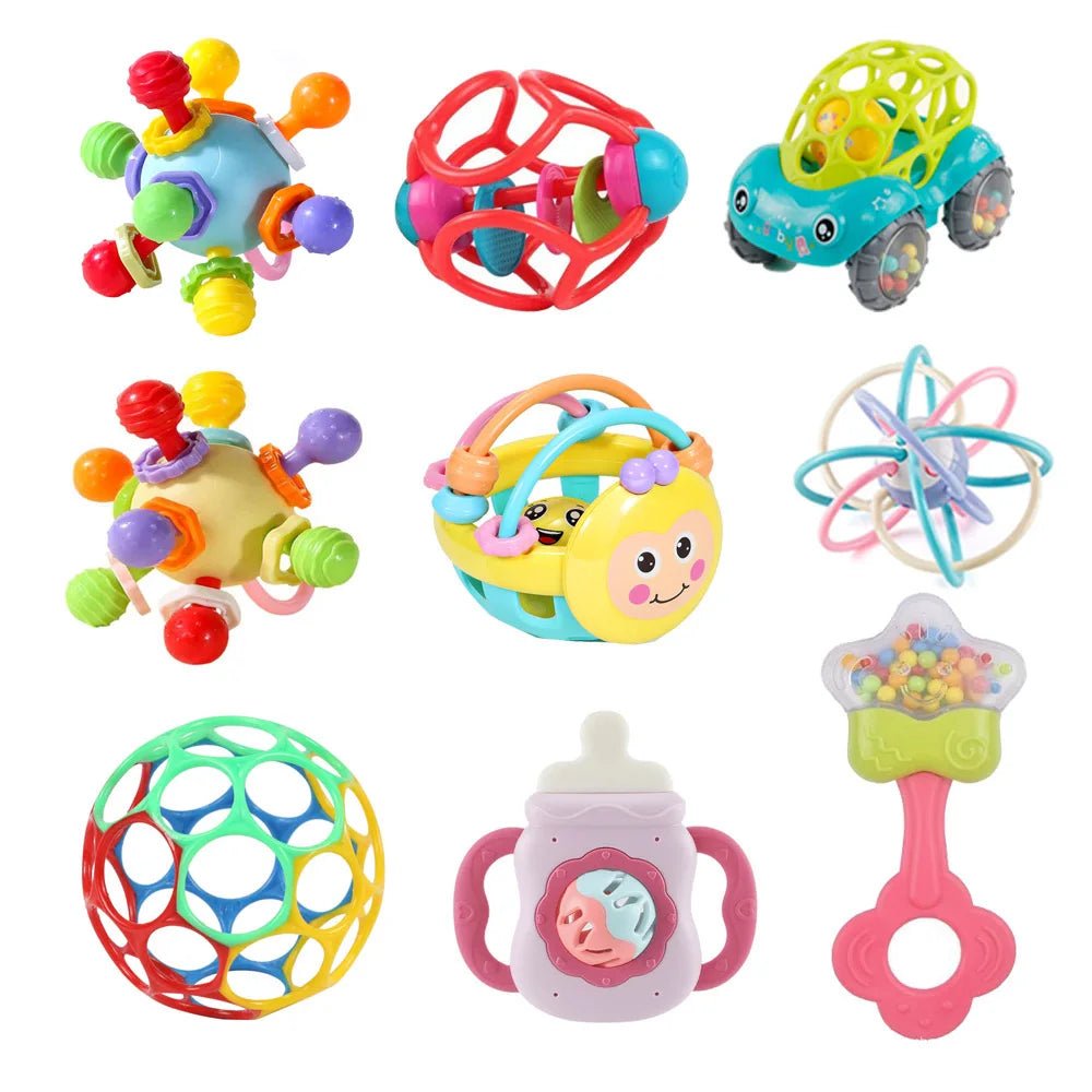 Montessori Toy Rubber Textured Multi Tactile Touch Balls - BabyHaven