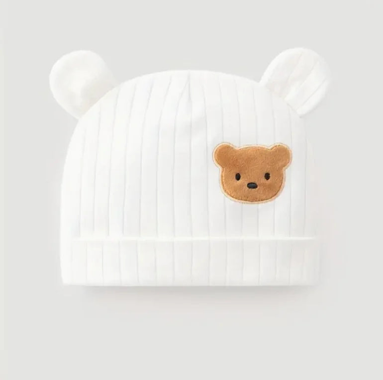 Baby Beanie Hat - Soft Stretchy Infant Newborn Hat with Snap Closure, Lightweight Warm Winter Cap for Boys & Girls, Easy-Care