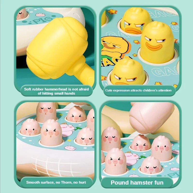 Cartoon Whac - A - Mole Montessori Baby Toy Educational Game - BabyHaven