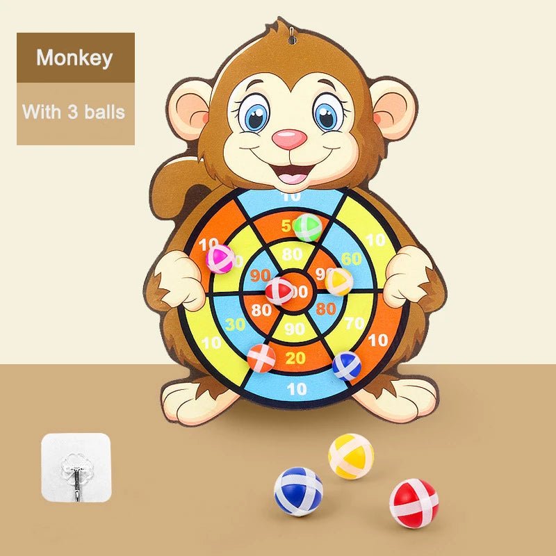Child Educational Games Dart Board Baby Toy Stickey Ball - BabyHaven