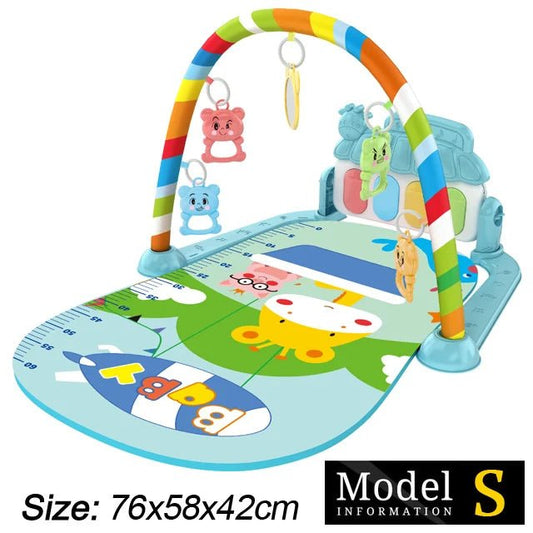 Baby Fitness Stand Music Play Gym Toys Newborn 0 - 36 Months - BabyHaven