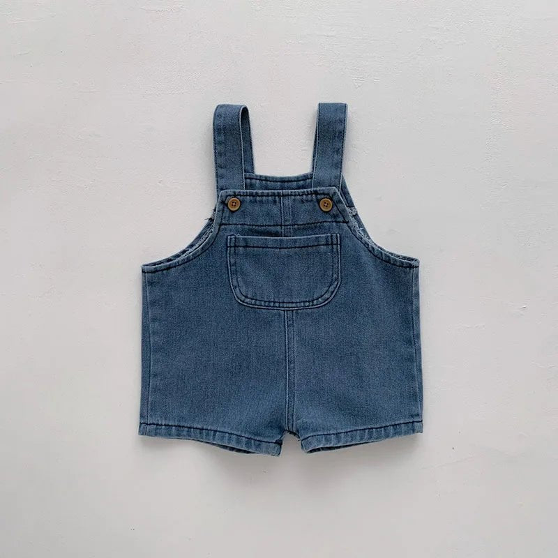 Summer Baby Clothing Set Girls Clothes Infant Tee Denim Overall - BabyHaven