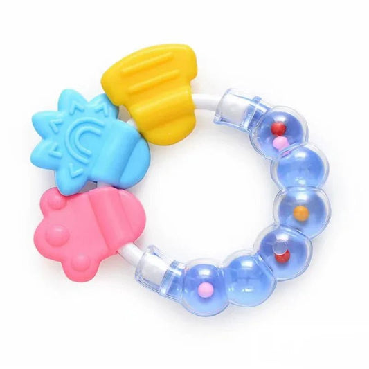 Baby Fruit Style Soft Rubber Rattle Teether Toy Kid - BabyHaven