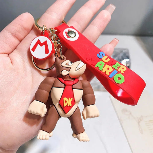 Super Mario 3D Cartoon Keychain Mario Bros Characters Model - BabyHaven