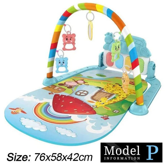 Baby Fitness Stand Music Play Gym Toys Newborn 0 - 36 Months - BabyHaven