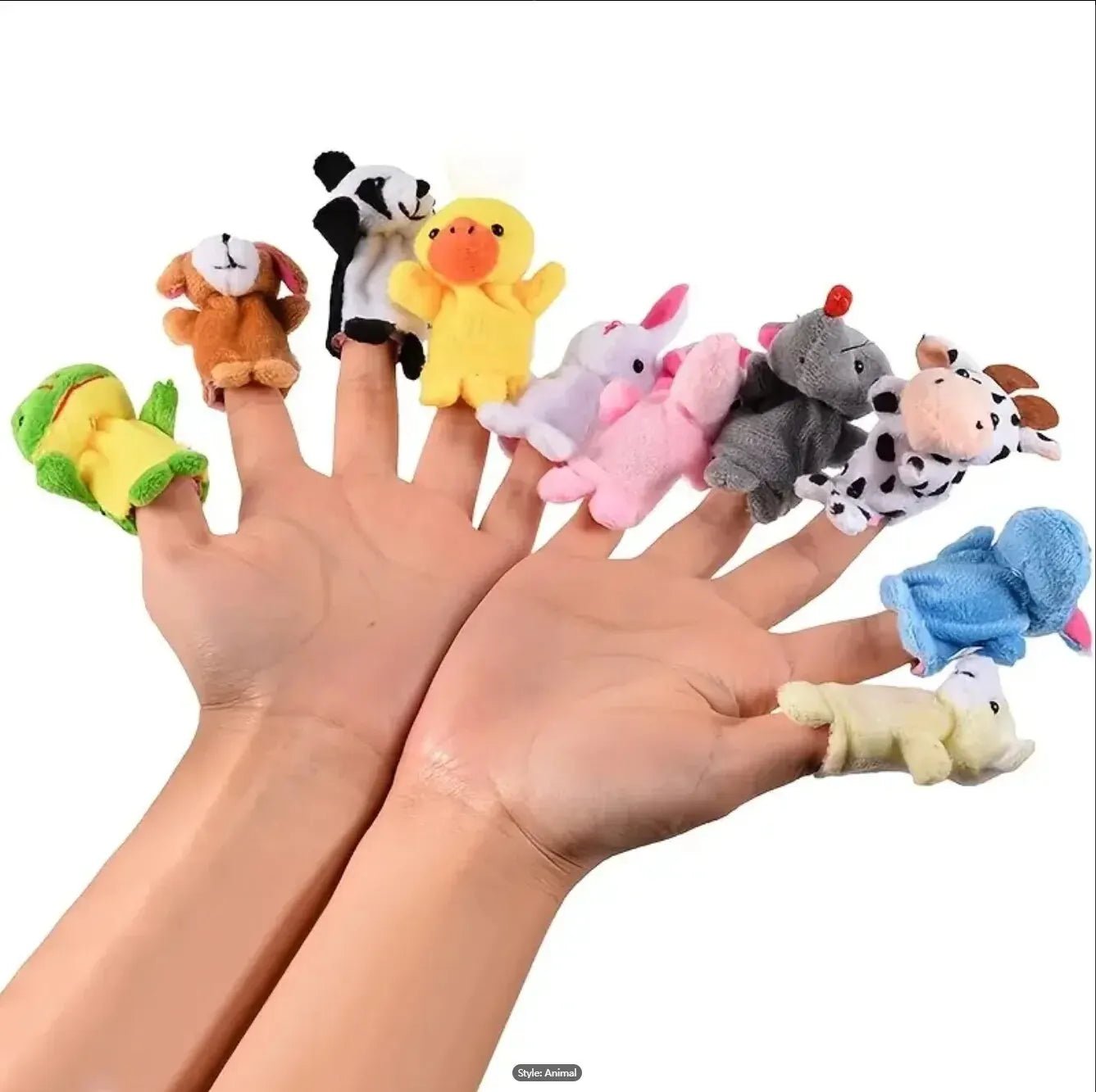 10 Pcs Cartoon Hand Doll Finger Puppet Baby Children Toy - BabyHaven
