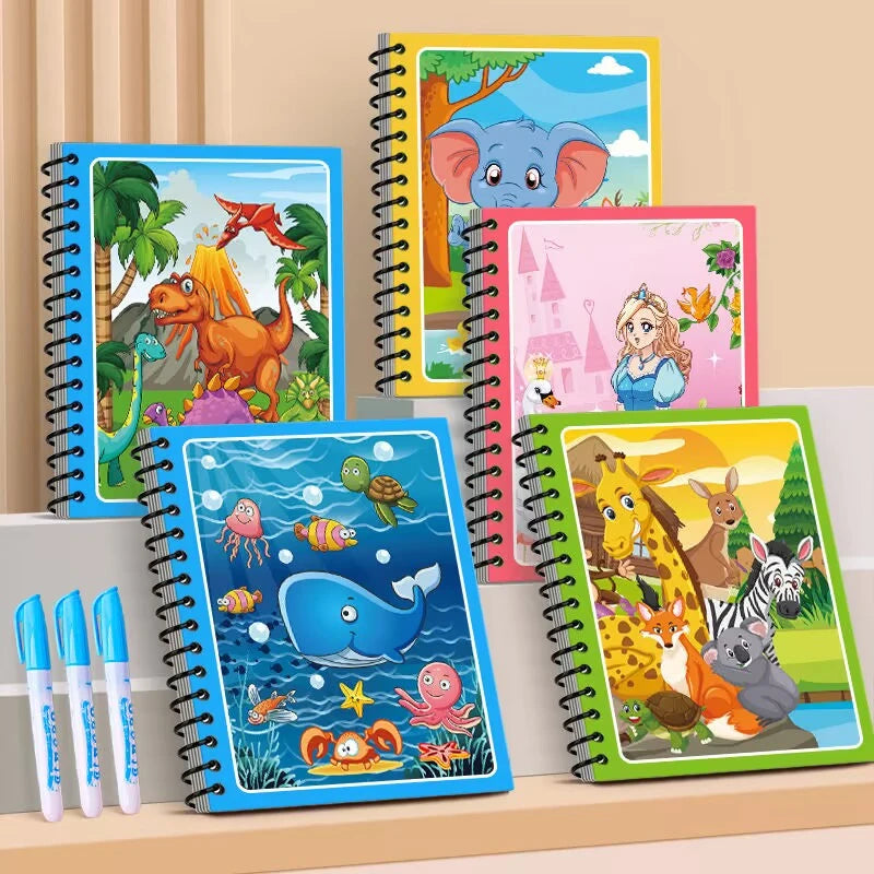 Coloring Books Baby Magic Water Book Montessori Toys