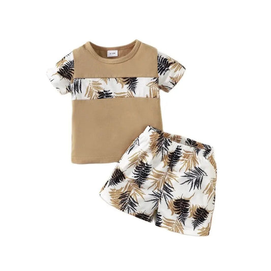Baby Boy Clothes Set Short Sleeves Top Shorts 2PCS - BabyHaven