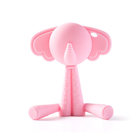 Baby Teether Silicone Teething Toys for Infant Baby Acessories 0 12 Months Baby Silicone Baby Toys Teether Gum Cartoon Rattle - BabyHaven