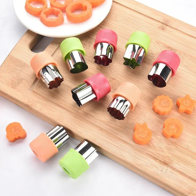 3Pcs Baby Food Shape Cutter Cartoon Star Heart Moulds - BabyHaven