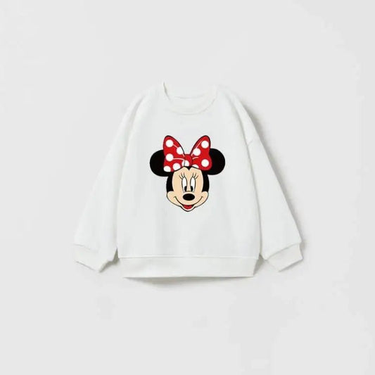 Cartoon Sweatshirt Pants Minnie Print Hoodies Cute Kids Set - BabyHaven