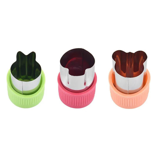 3Pcs Baby Food Shape Cutter Cartoon Star Heart Moulds - BabyHaven