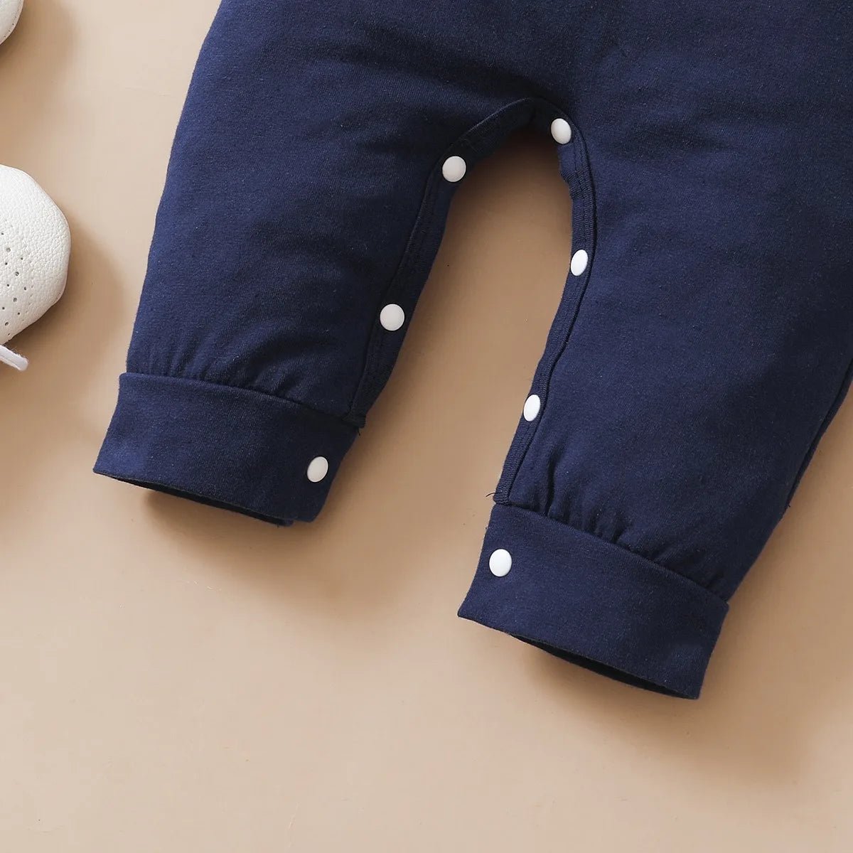 0 - 12 Months Newborn Baby Boy Bodysuit Long Sleeve Letter Print Jumpsuit and Hat Fashion Cute Daily Wear - BabyHaven