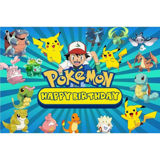 Pokemon Birthday Party Decoration Pikachu Lightning Balloon Set - BabyHaven
