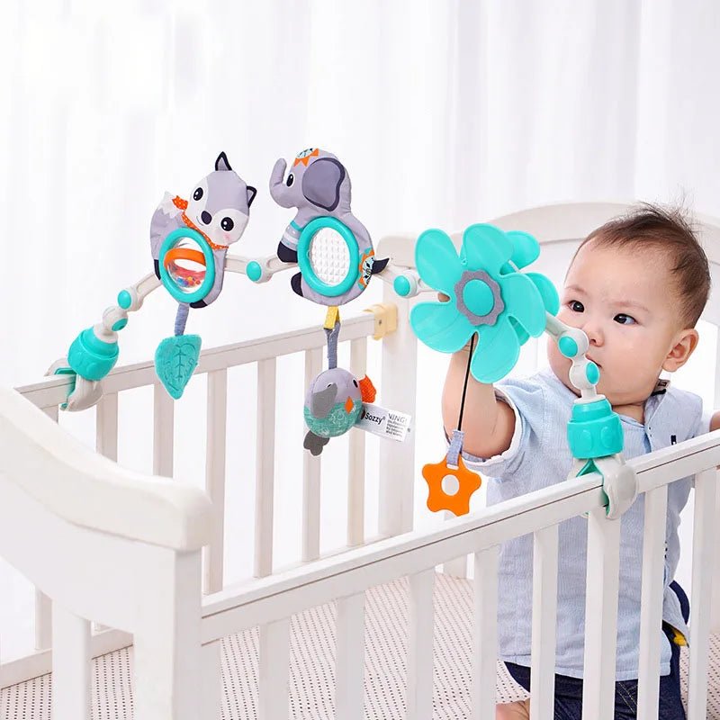 Baby Stroller Toy For Bed Mobile Infant Crib Rattles Newborn Baby Bed Hanging Rattle Baby Car Educational Baby Toys 0 12 Months - BabyHaven