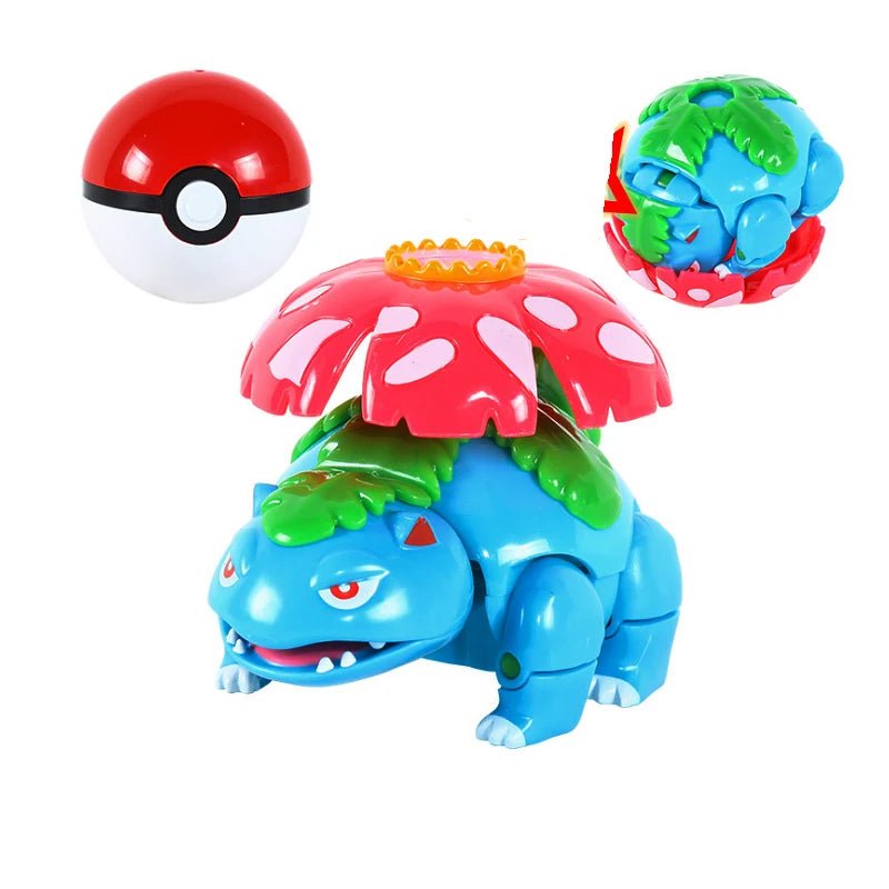 Figure Pokemon Pokeball Transform Pikachu Charizard Toy - BabyHaven